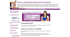 Desktop Screenshot of beautyandcosmetologyschools.com